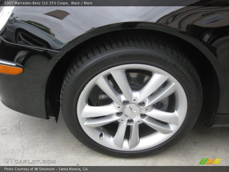 Black / Black 2007 Mercedes-Benz CLK 350 Coupe