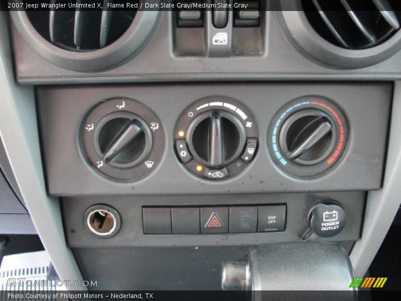 Flame Red / Dark Slate Gray/Medium Slate Gray 2007 Jeep Wrangler Unlimited X