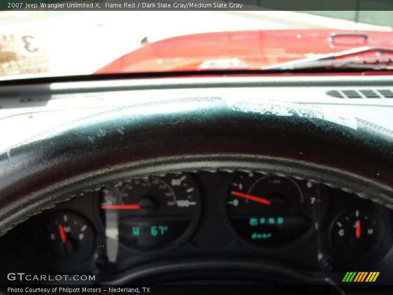Flame Red / Dark Slate Gray/Medium Slate Gray 2007 Jeep Wrangler Unlimited X
