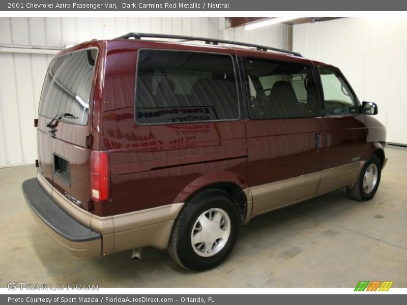 Dark Carmine Red Metallic / Neutral 2001 Chevrolet Astro Passenger Van