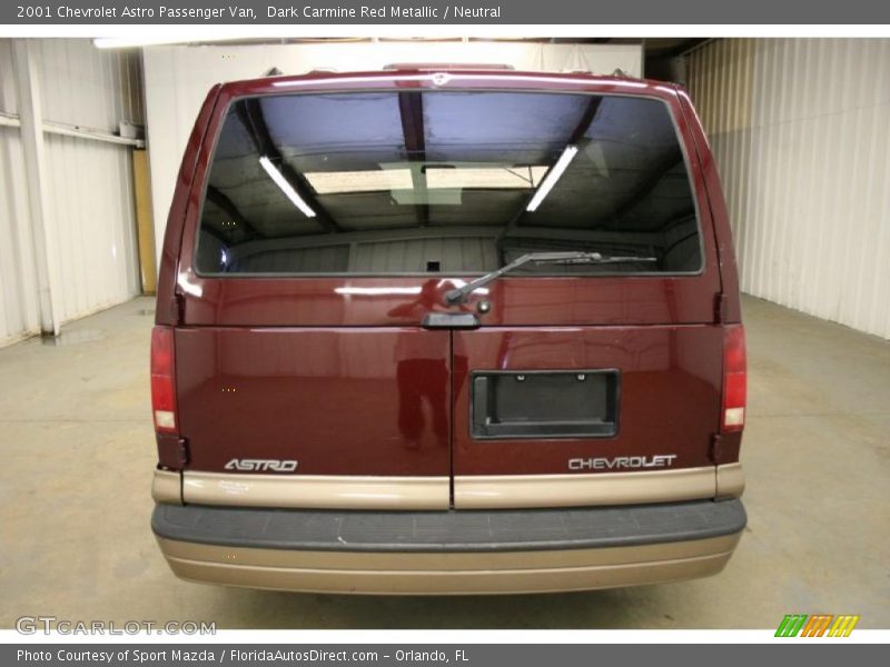 Dark Carmine Red Metallic / Neutral 2001 Chevrolet Astro Passenger Van