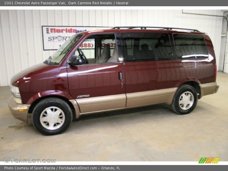 Dark Carmine Red Metallic / Neutral 2001 Chevrolet Astro Passenger Van