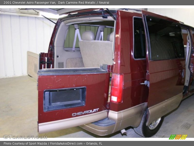 Dark Carmine Red Metallic / Neutral 2001 Chevrolet Astro Passenger Van
