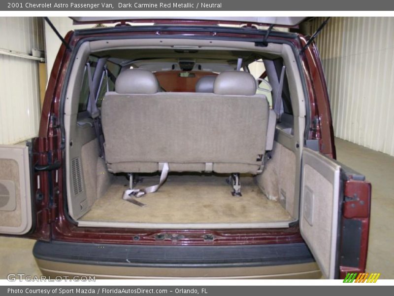Dark Carmine Red Metallic / Neutral 2001 Chevrolet Astro Passenger Van