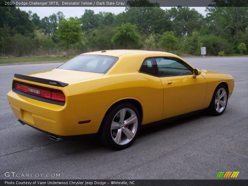 Detonator Yellow / Dark Slate Gray 2010 Dodge Challenger SRT8