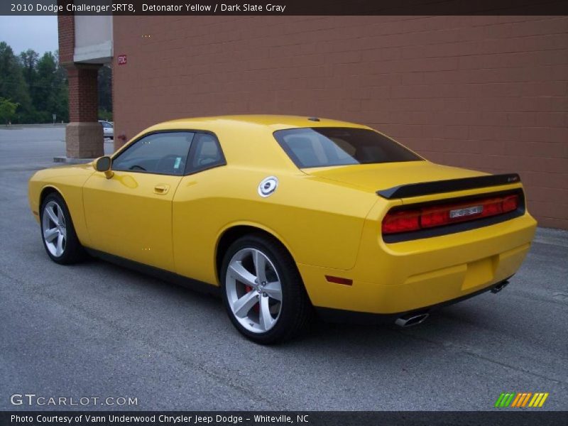 Detonator Yellow / Dark Slate Gray 2010 Dodge Challenger SRT8