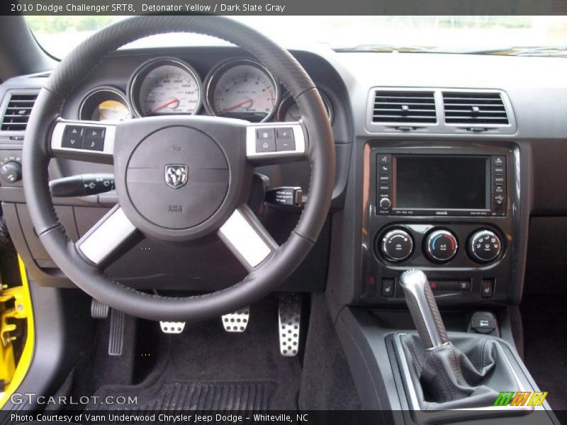 Detonator Yellow / Dark Slate Gray 2010 Dodge Challenger SRT8