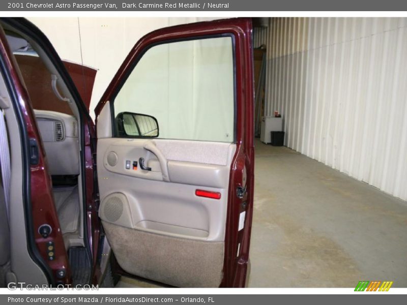 Dark Carmine Red Metallic / Neutral 2001 Chevrolet Astro Passenger Van