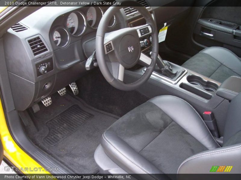 Detonator Yellow / Dark Slate Gray 2010 Dodge Challenger SRT8