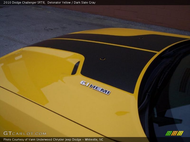 Detonator Yellow / Dark Slate Gray 2010 Dodge Challenger SRT8