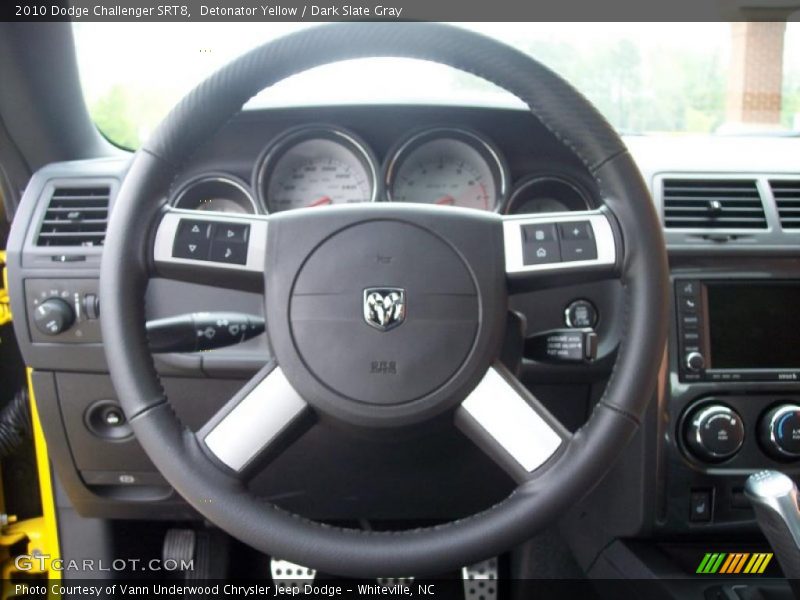 Detonator Yellow / Dark Slate Gray 2010 Dodge Challenger SRT8