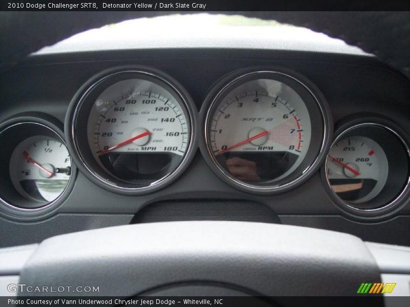 Detonator Yellow / Dark Slate Gray 2010 Dodge Challenger SRT8