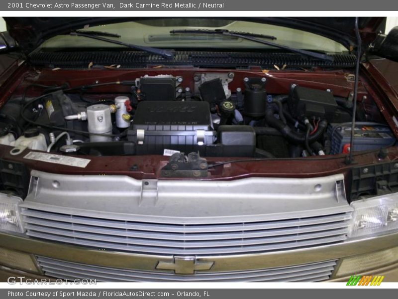Dark Carmine Red Metallic / Neutral 2001 Chevrolet Astro Passenger Van