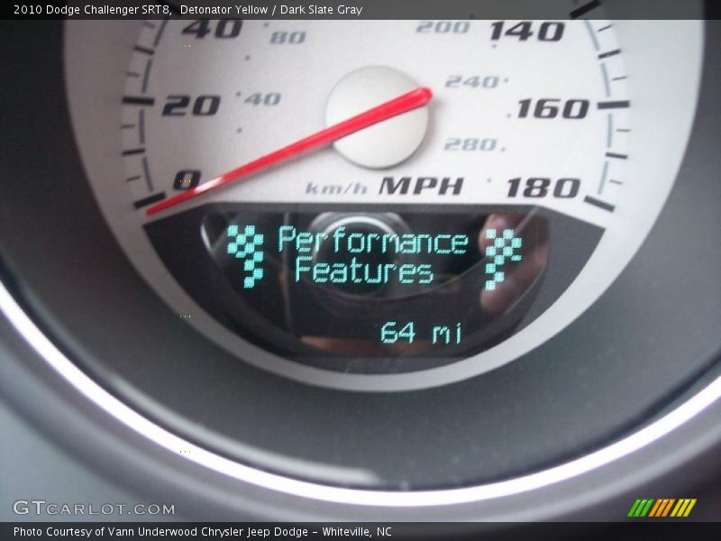 Detonator Yellow / Dark Slate Gray 2010 Dodge Challenger SRT8