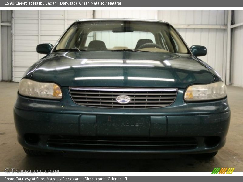 Dark Jade Green Metallic / Neutral 1998 Chevrolet Malibu Sedan
