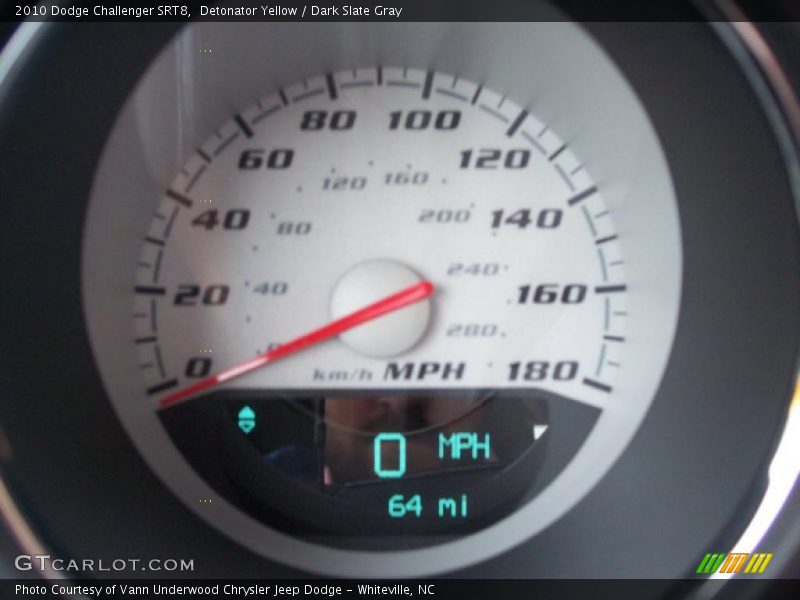 Detonator Yellow / Dark Slate Gray 2010 Dodge Challenger SRT8