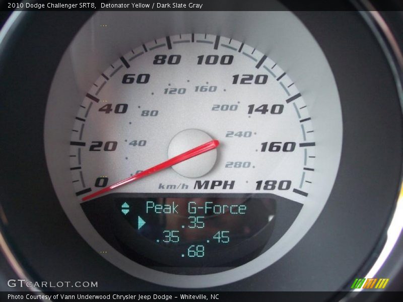 Detonator Yellow / Dark Slate Gray 2010 Dodge Challenger SRT8