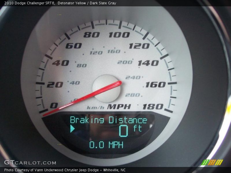Detonator Yellow / Dark Slate Gray 2010 Dodge Challenger SRT8