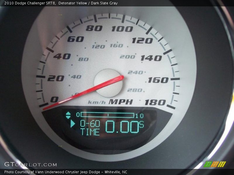 Detonator Yellow / Dark Slate Gray 2010 Dodge Challenger SRT8