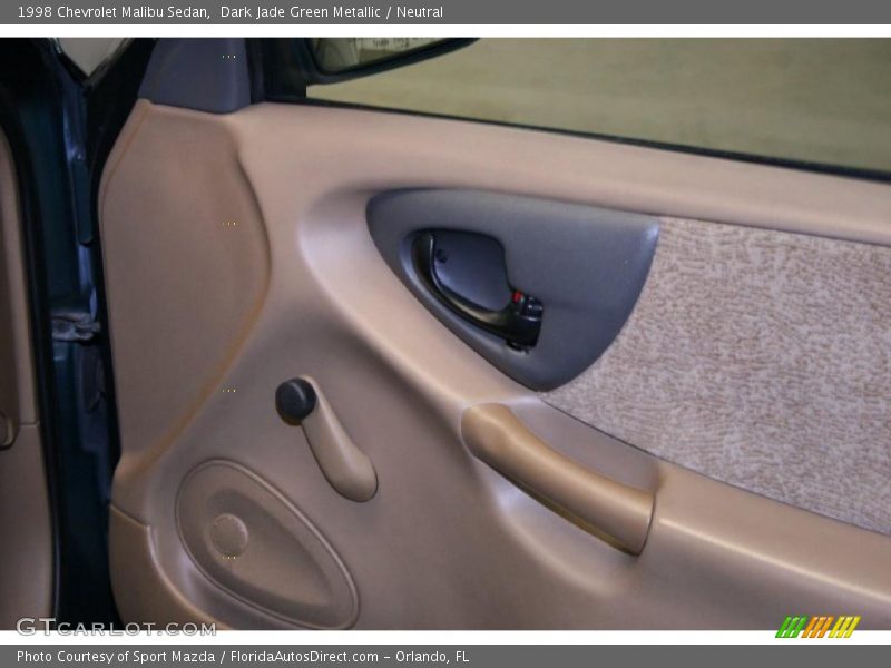 Dark Jade Green Metallic / Neutral 1998 Chevrolet Malibu Sedan