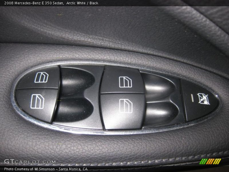 Arctic White / Black 2008 Mercedes-Benz E 350 Sedan