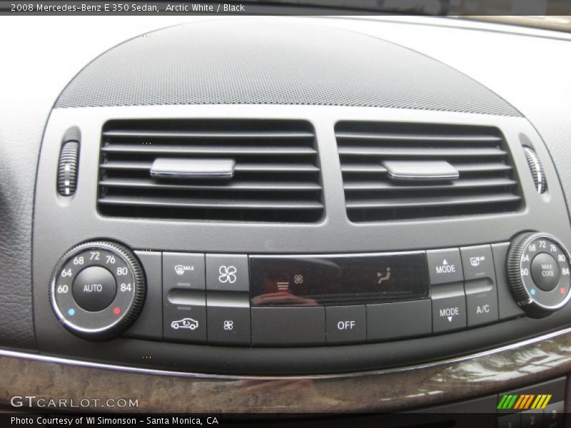 Arctic White / Black 2008 Mercedes-Benz E 350 Sedan