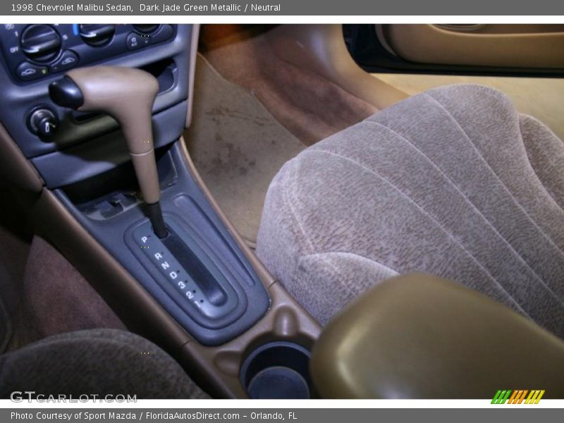 Dark Jade Green Metallic / Neutral 1998 Chevrolet Malibu Sedan