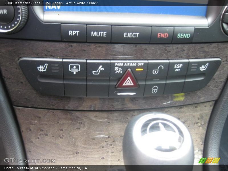 Arctic White / Black 2008 Mercedes-Benz E 350 Sedan
