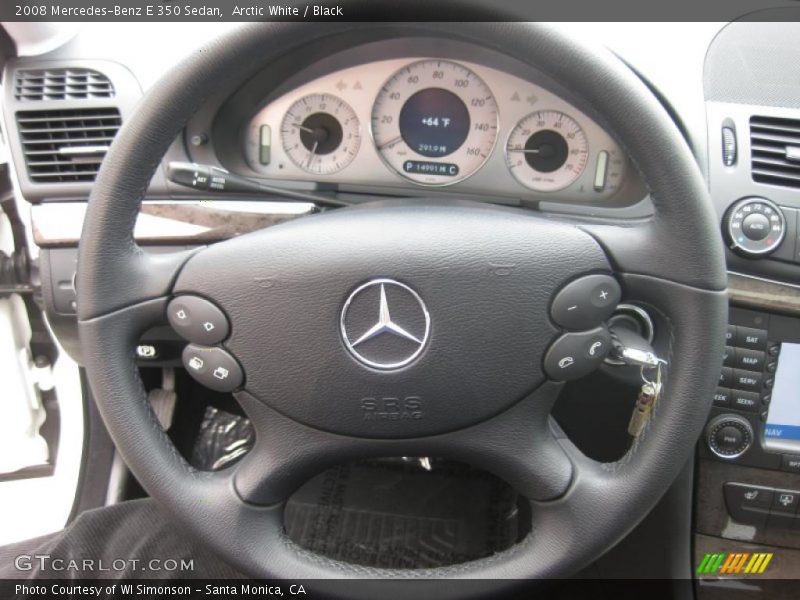 Arctic White / Black 2008 Mercedes-Benz E 350 Sedan