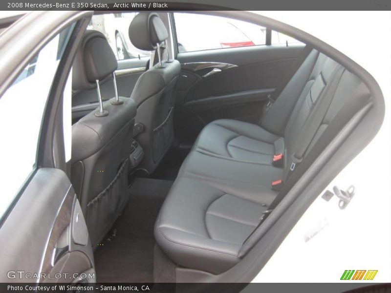 Arctic White / Black 2008 Mercedes-Benz E 350 Sedan