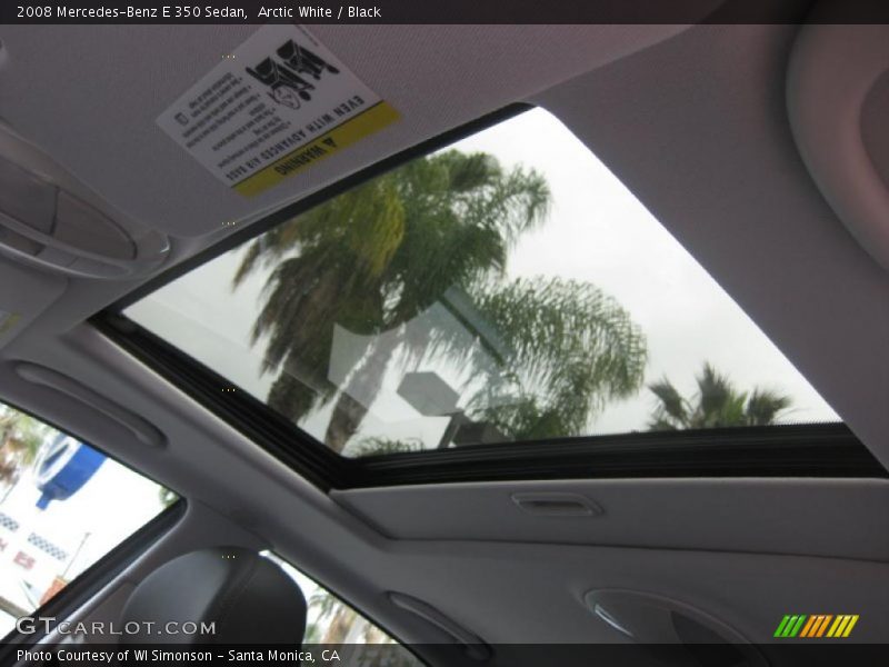 Arctic White / Black 2008 Mercedes-Benz E 350 Sedan
