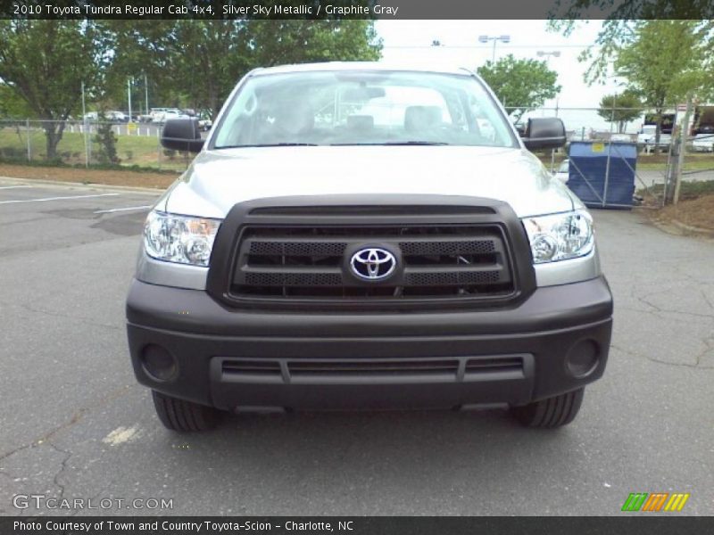 Silver Sky Metallic / Graphite Gray 2010 Toyota Tundra Regular Cab 4x4