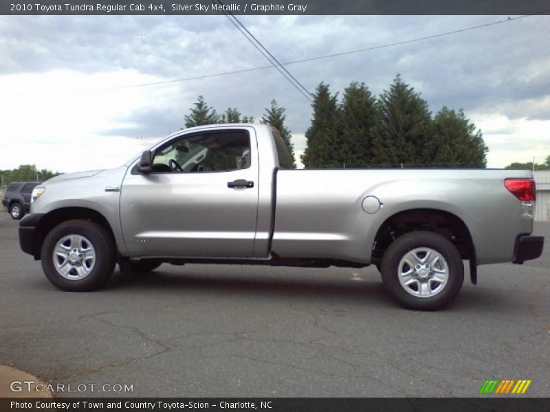 Silver Sky Metallic / Graphite Gray 2010 Toyota Tundra Regular Cab 4x4