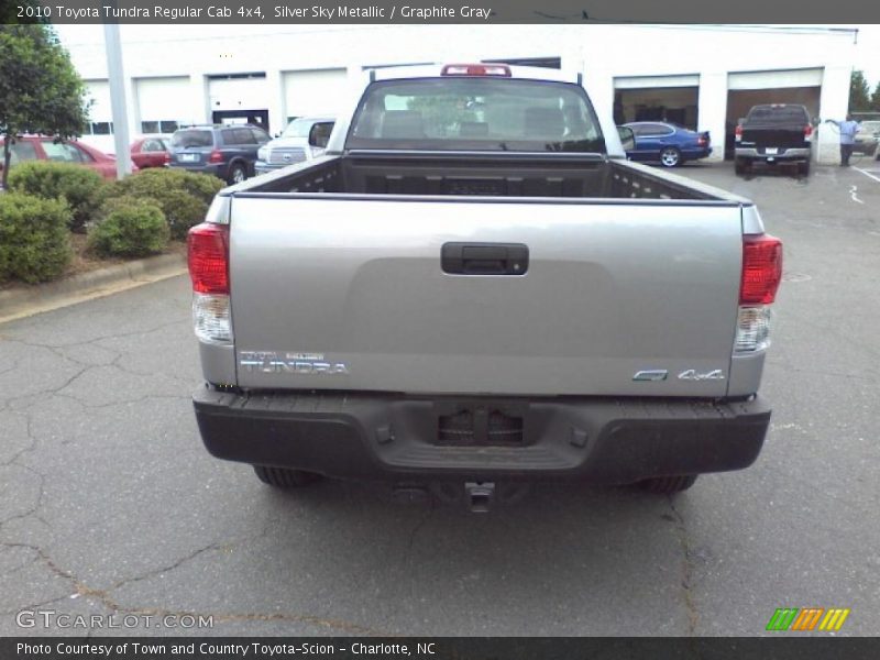 Silver Sky Metallic / Graphite Gray 2010 Toyota Tundra Regular Cab 4x4