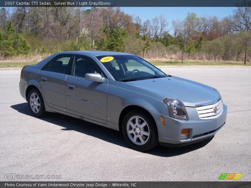 Sunset Blue / Light Gray/Ebony 2007 Cadillac CTS Sedan