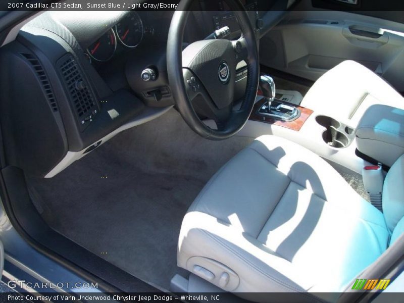 Sunset Blue / Light Gray/Ebony 2007 Cadillac CTS Sedan