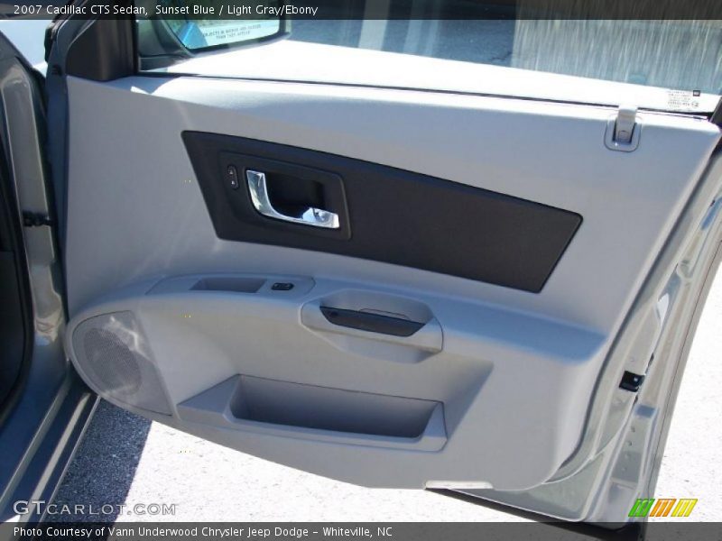 Sunset Blue / Light Gray/Ebony 2007 Cadillac CTS Sedan