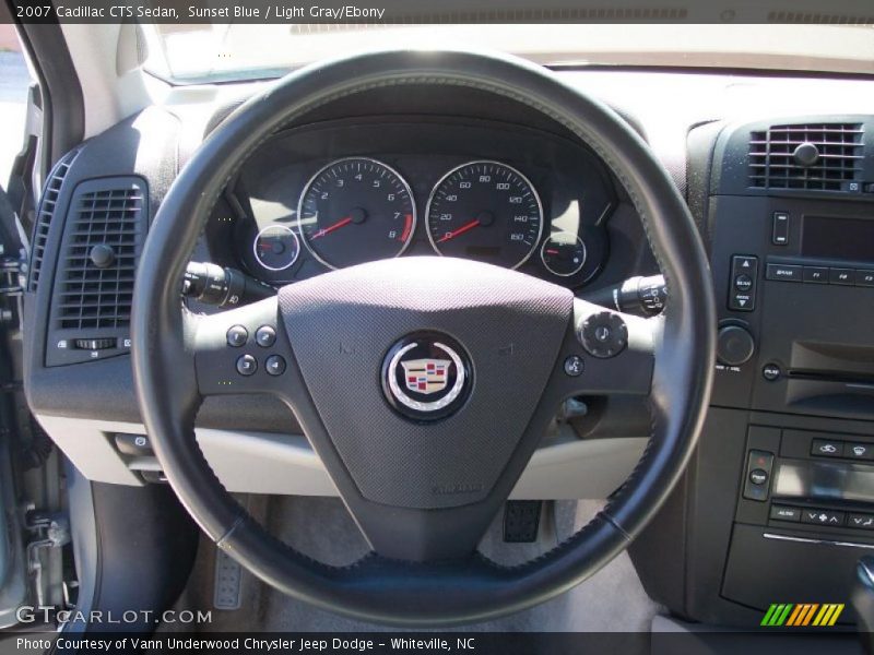 Sunset Blue / Light Gray/Ebony 2007 Cadillac CTS Sedan