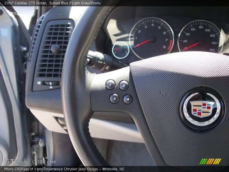 Sunset Blue / Light Gray/Ebony 2007 Cadillac CTS Sedan