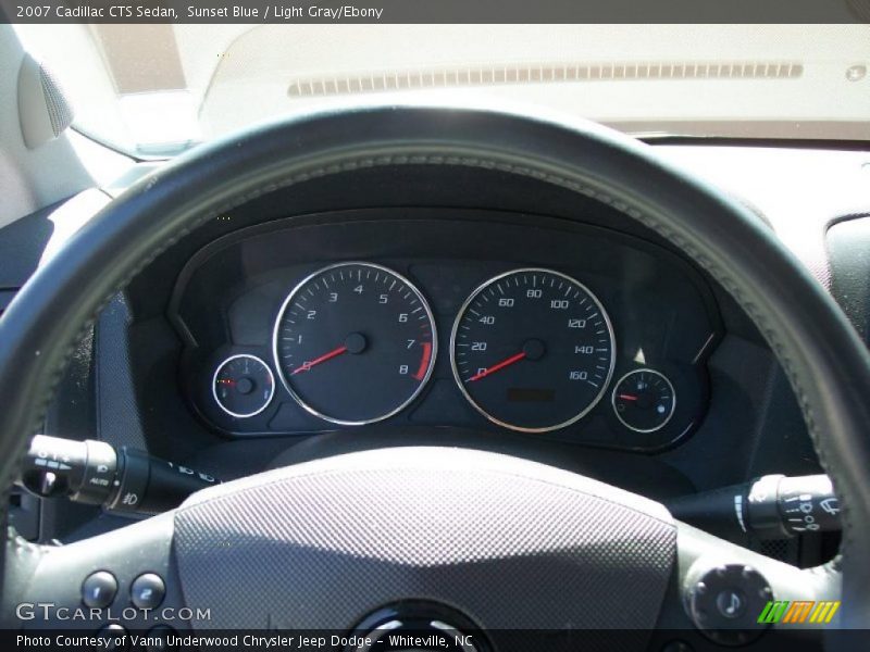 Sunset Blue / Light Gray/Ebony 2007 Cadillac CTS Sedan