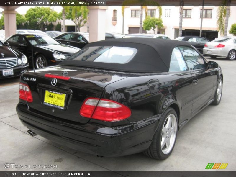 Black / Charcoal 2003 Mercedes-Benz CLK 430 Cabriolet