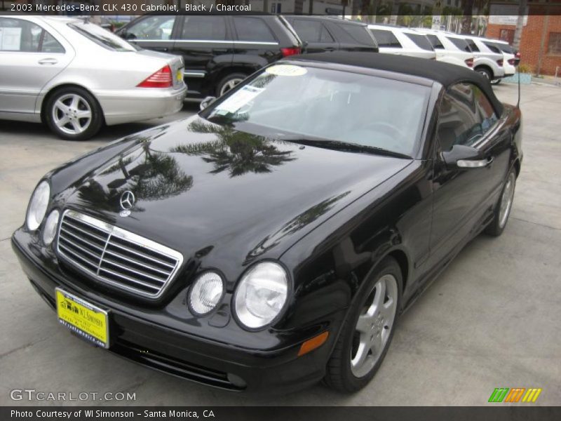 Black / Charcoal 2003 Mercedes-Benz CLK 430 Cabriolet