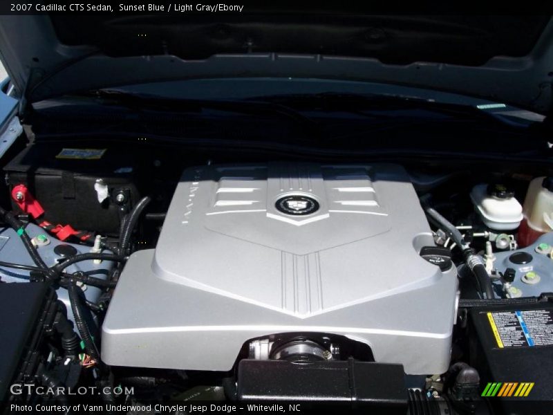 Sunset Blue / Light Gray/Ebony 2007 Cadillac CTS Sedan