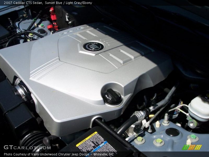 Sunset Blue / Light Gray/Ebony 2007 Cadillac CTS Sedan