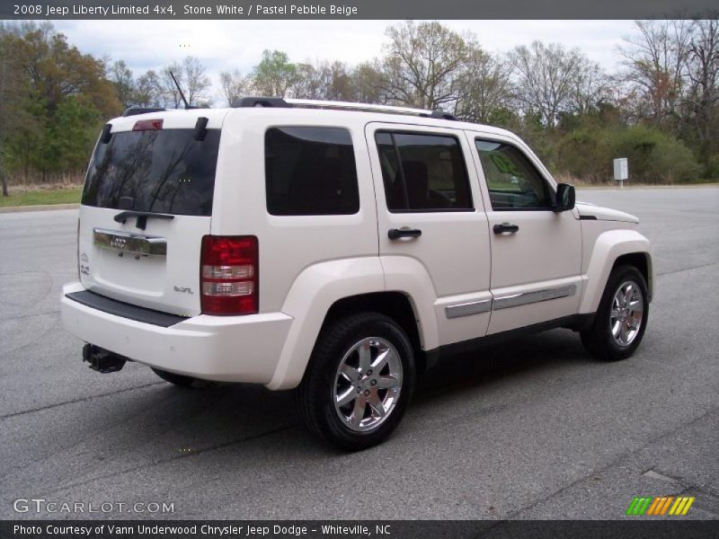 Stone White / Pastel Pebble Beige 2008 Jeep Liberty Limited 4x4