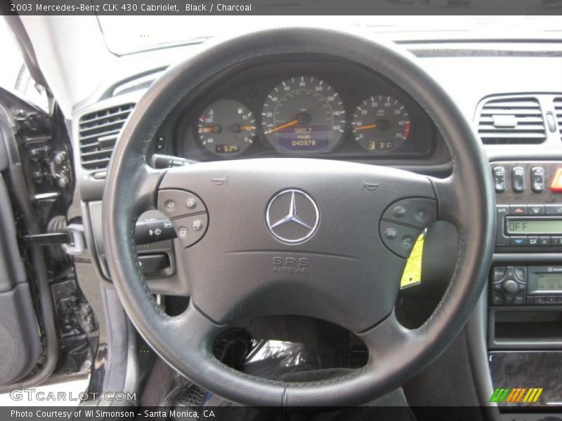 Black / Charcoal 2003 Mercedes-Benz CLK 430 Cabriolet