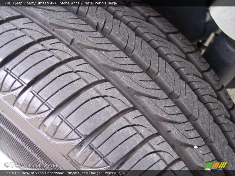 Stone White / Pastel Pebble Beige 2008 Jeep Liberty Limited 4x4