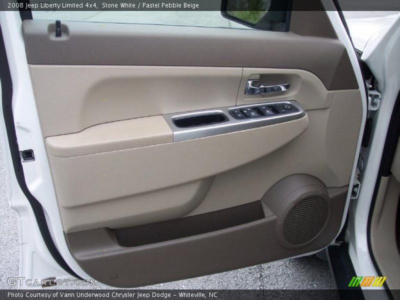 Stone White / Pastel Pebble Beige 2008 Jeep Liberty Limited 4x4
