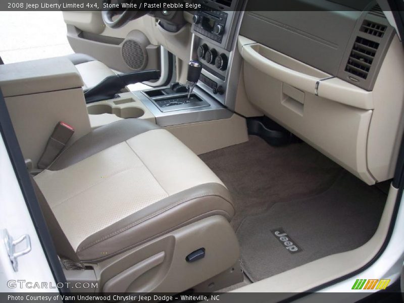 Stone White / Pastel Pebble Beige 2008 Jeep Liberty Limited 4x4