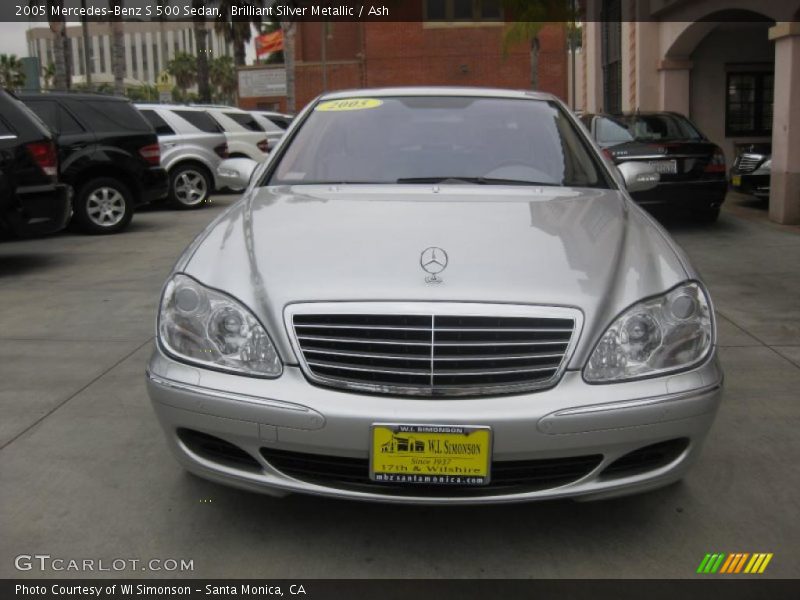 Brilliant Silver Metallic / Ash 2005 Mercedes-Benz S 500 Sedan